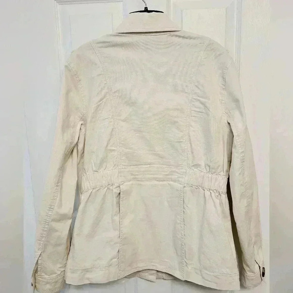 Cabi Kenya Jacket Women's Size Medium  Bone/Cream Coloured Utility Jacket - Picture 15 of 16
